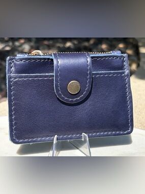Sabrina Wallet Portland Leather Cowboy Blue NWOT